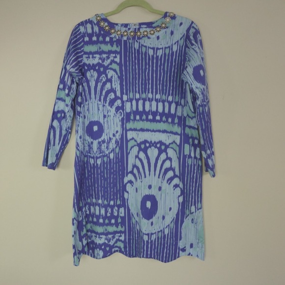 Dresses & Skirts - Sheridan French Dress Blue Ikat Moroccan Blair Mini Shift